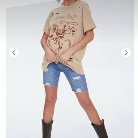 Forever 21 Tan Graphic Tee - Picture 3 of 13